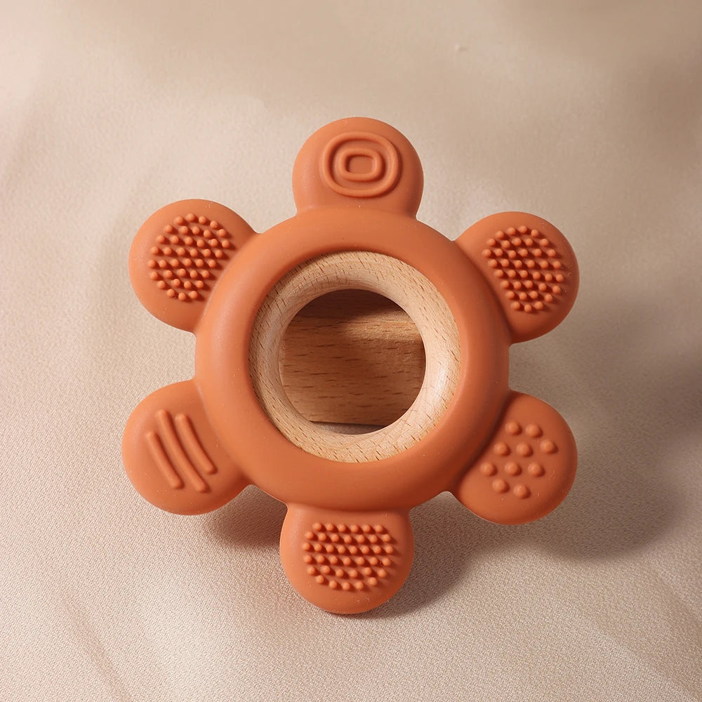 Bloom Bite Wooden Flower Teether