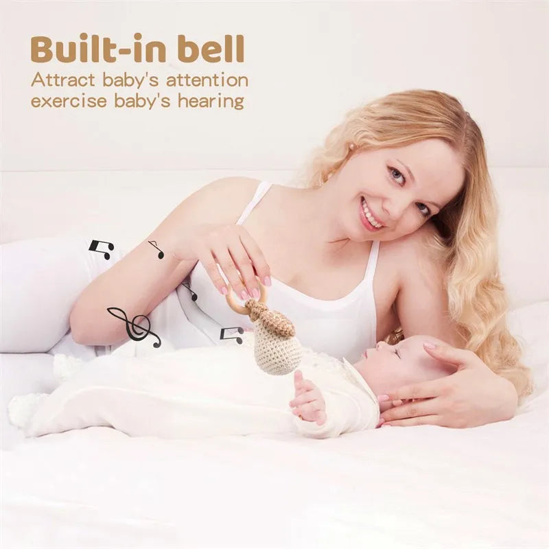 Lemo Tune Crochet Rattle Teether