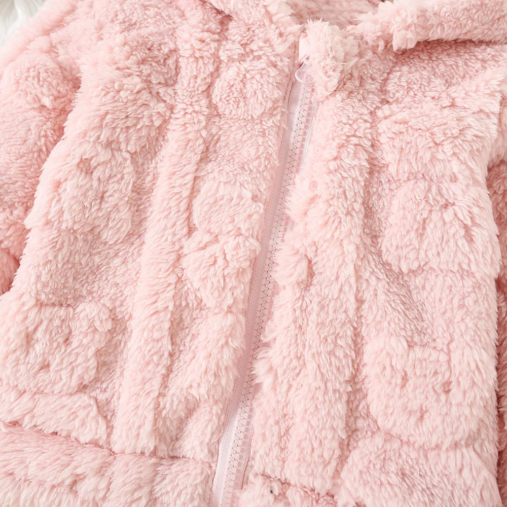Baby Girl Princess Pink Fleece Jacket