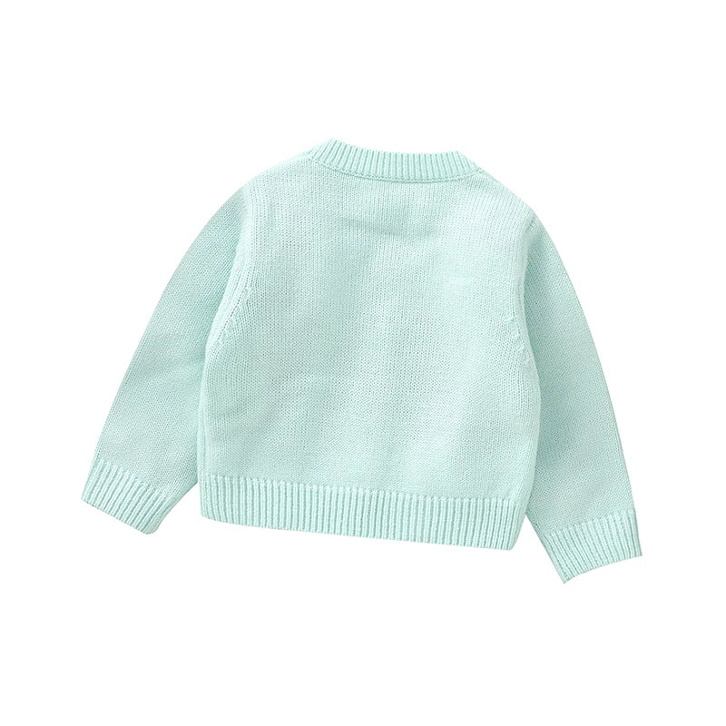 Sweet Long-Sleeve Baby Cardigan for Newborns