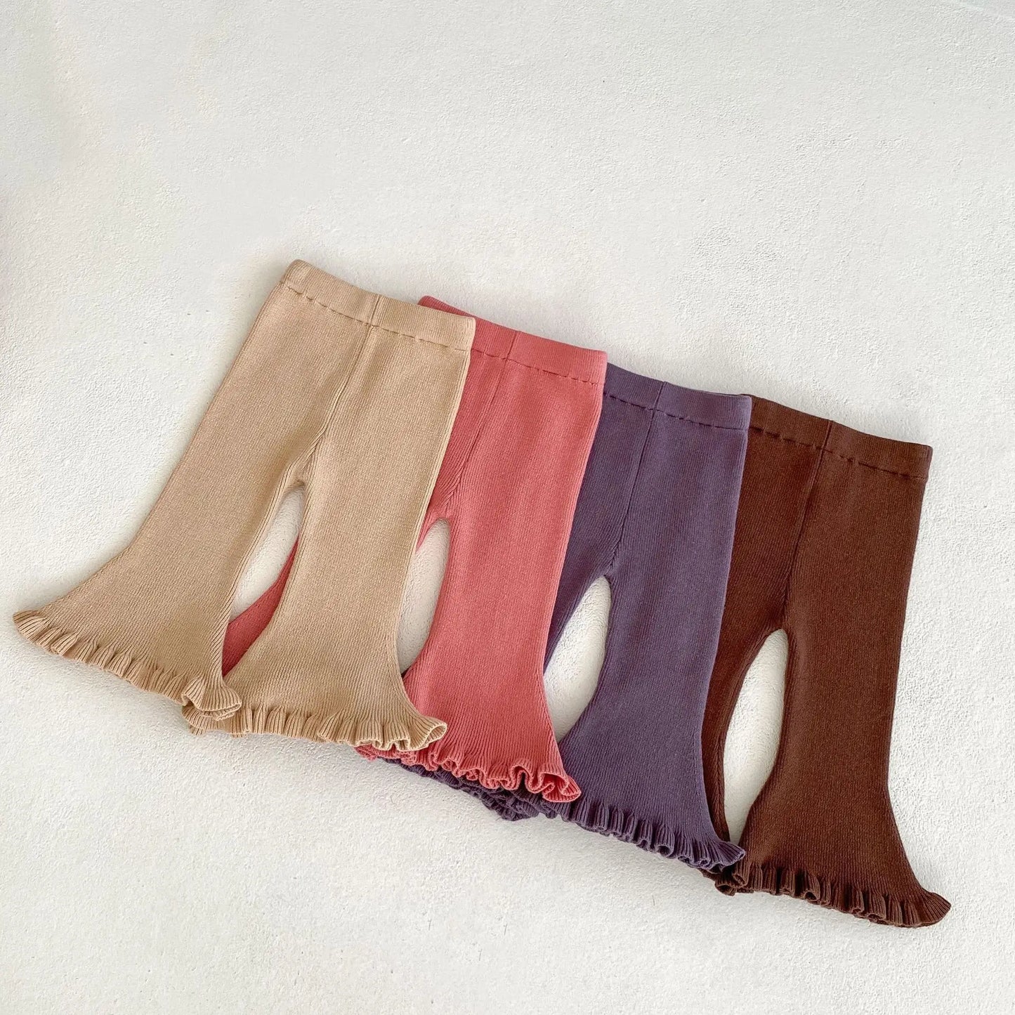 Toddler Girls' Knitted Flare Pants