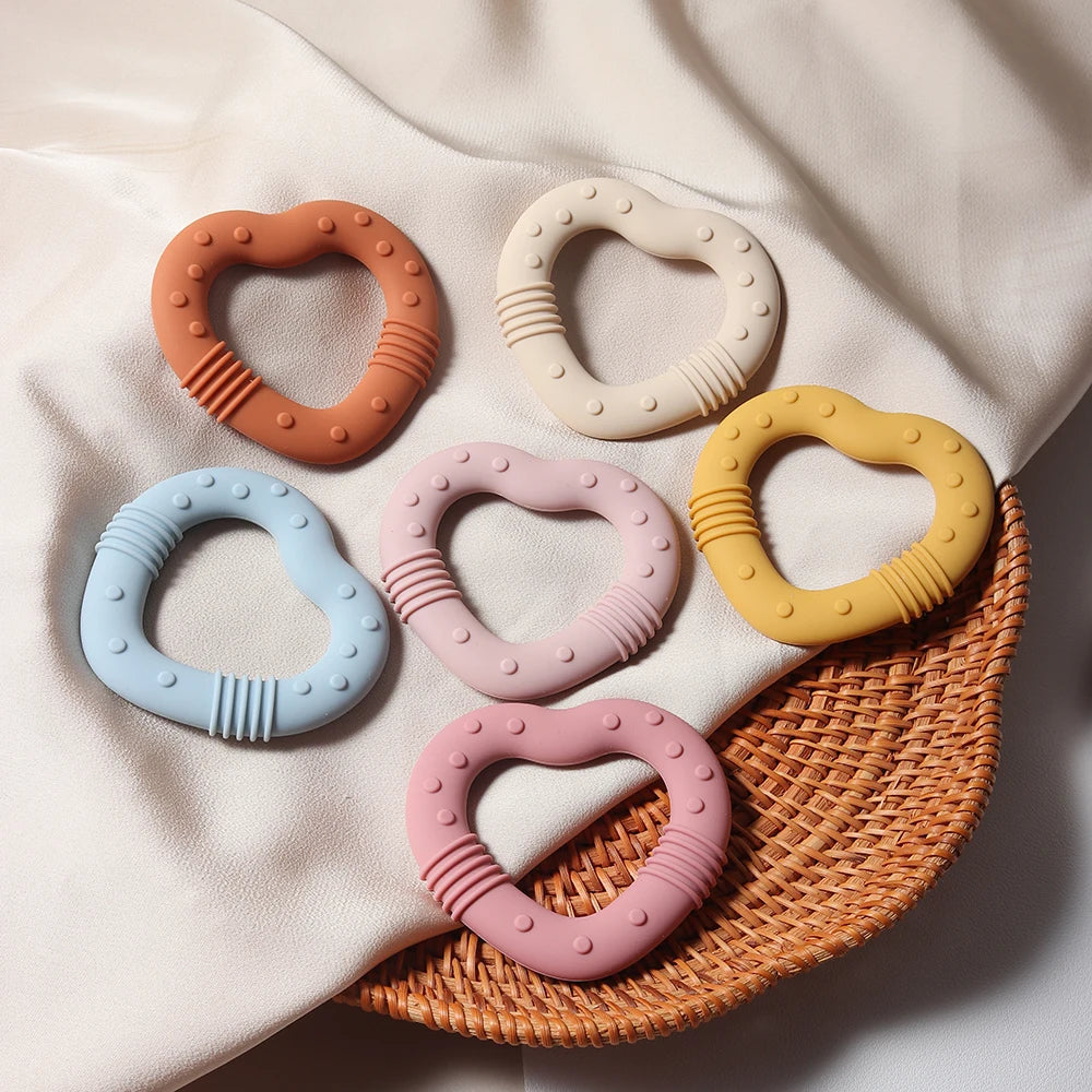 Star Heart Silicone Teether