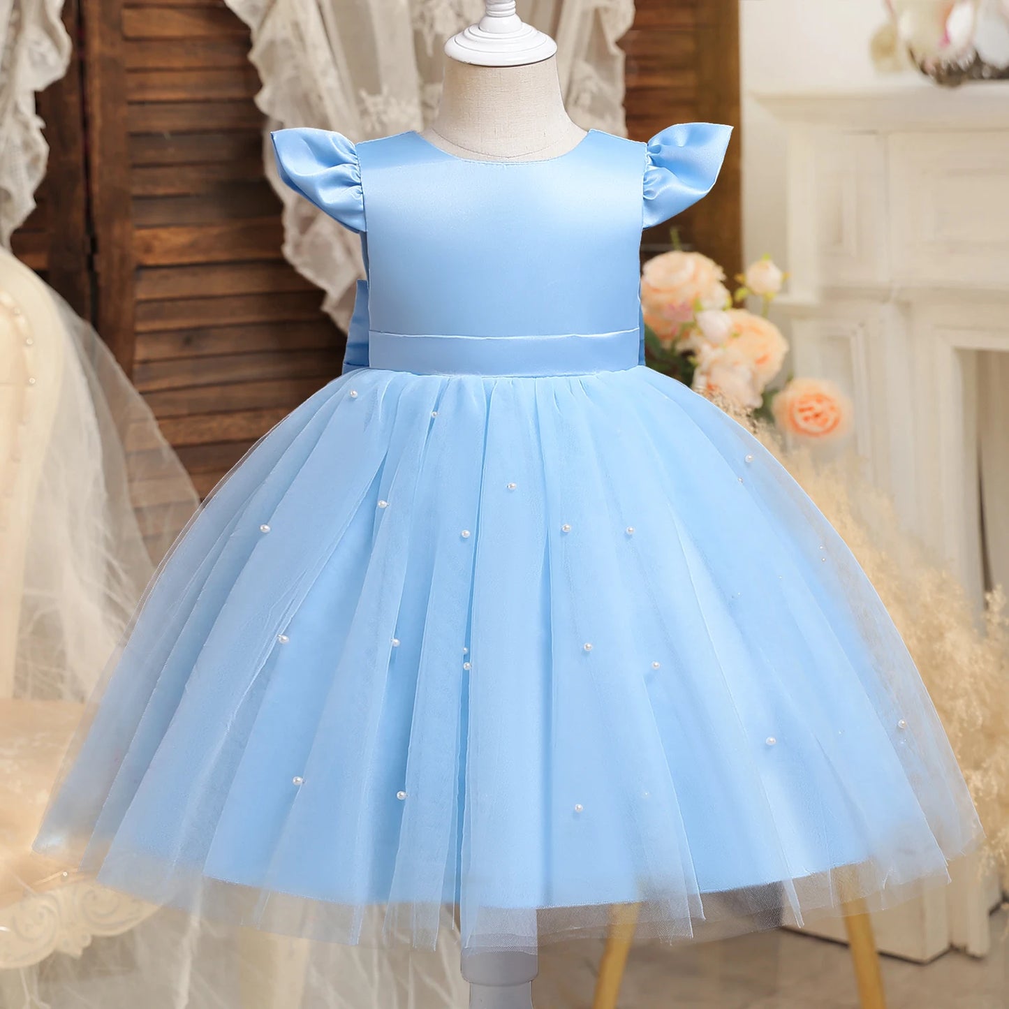 Elegant Beaded Princess Dress
