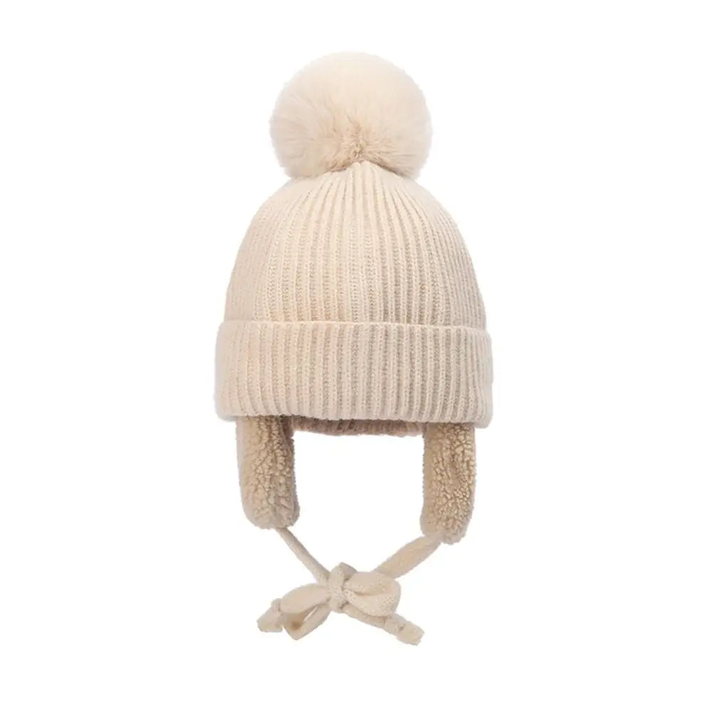 Winter Baby Pompom Beanie Hat