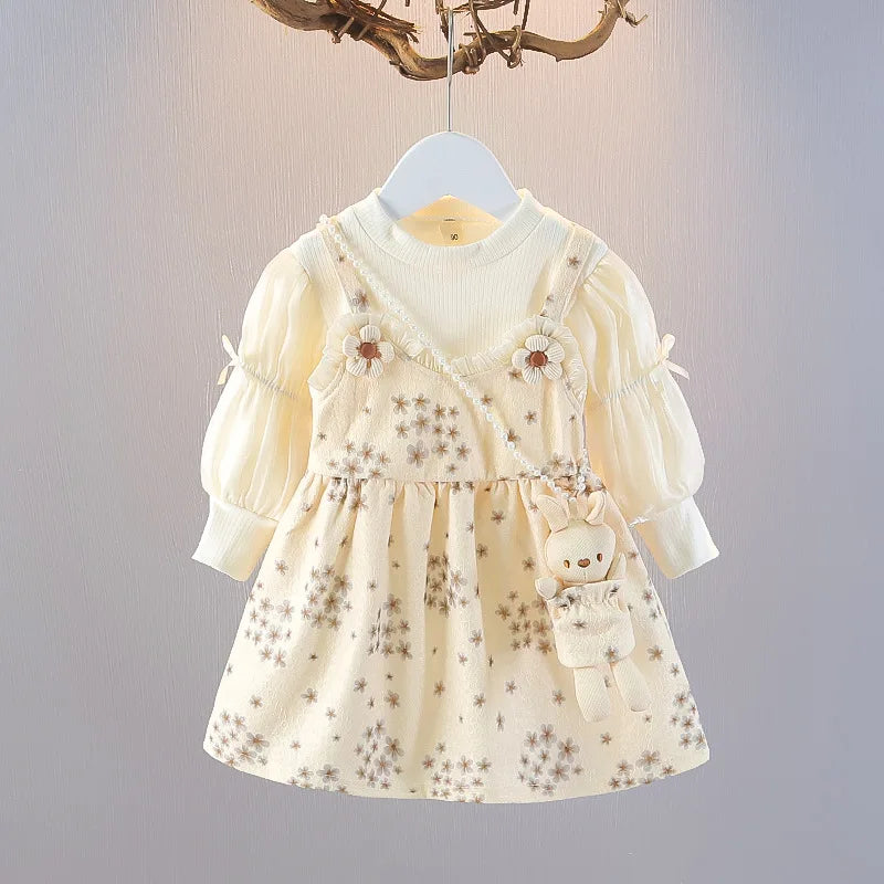 2025 Spring Girls' Floral Dress