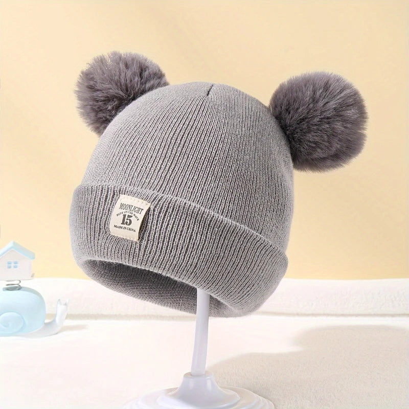 Stylish Baby Knitted Pom-Pom Beanie