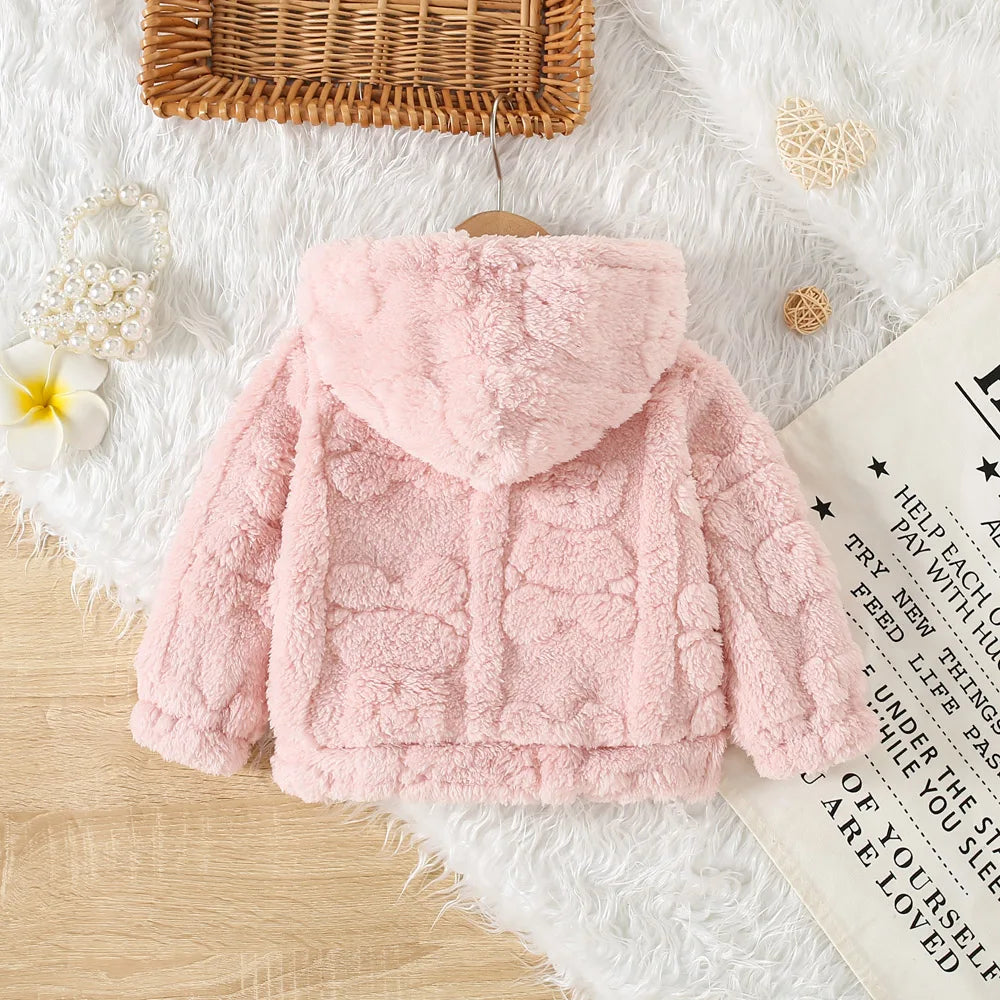 Baby Girl Princess Pink Fleece Jacket