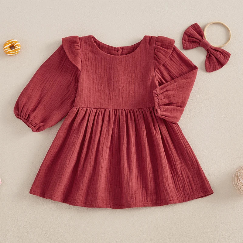 Girls' Winter Knit Sweater Dress Set