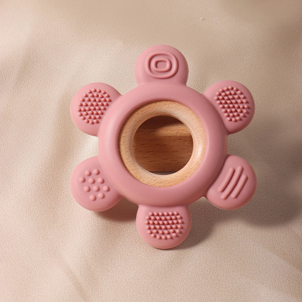 Bloom Bite Wooden Flower Teether
