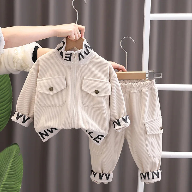 Kids' Corduroy Jacket & Pants Set