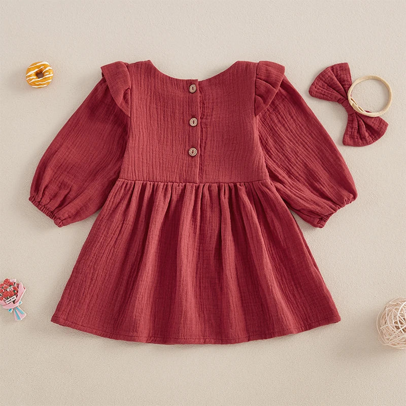 Girls' Winter Knit Sweater Dress Set