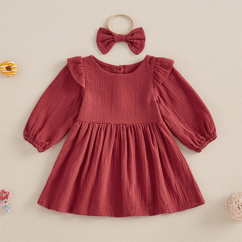 Girls' Winter Knit Sweater Dress Set