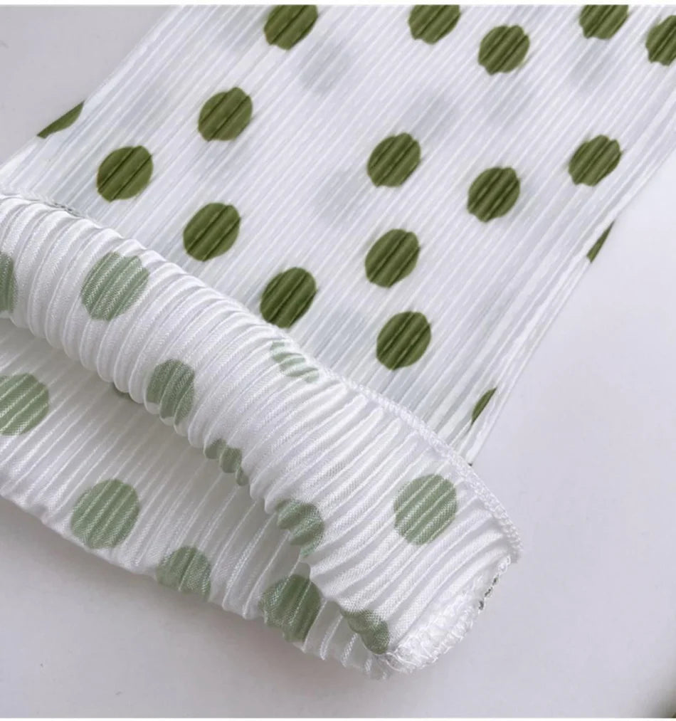 Girls' Floral Polka Dot Flared Pants