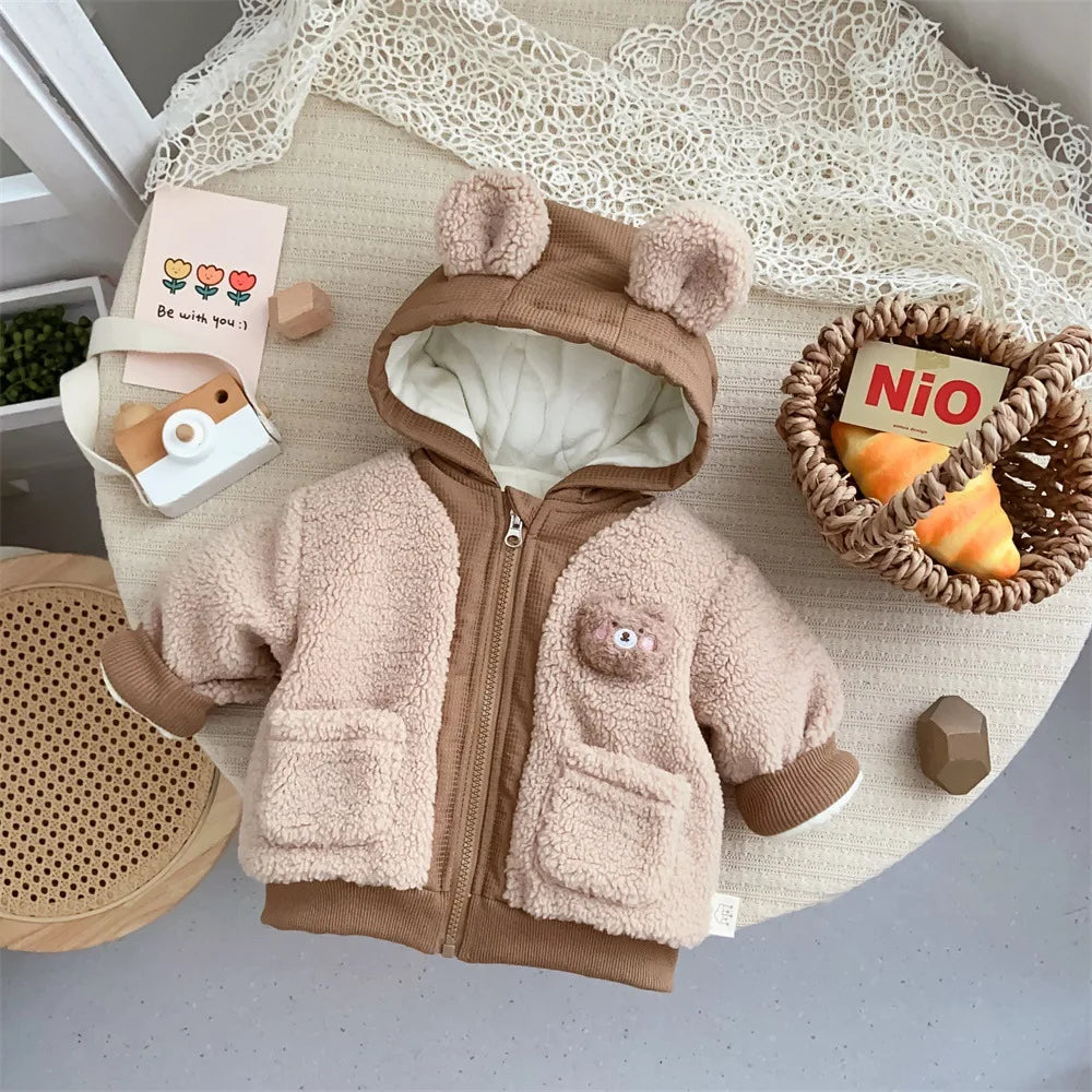 Infant Baby Hooded Cotton Jacket