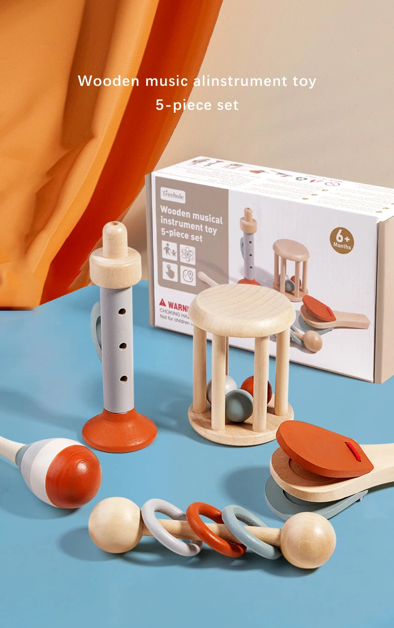 Tini Tunes Wooden Hand Bell Toy