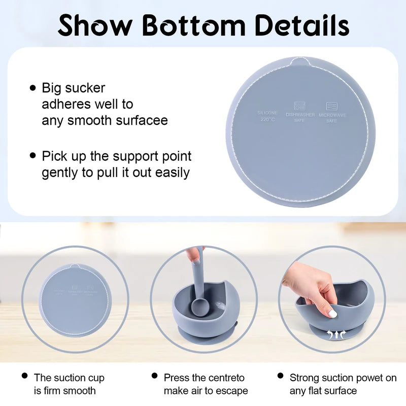 Dino Plate Suction Dish