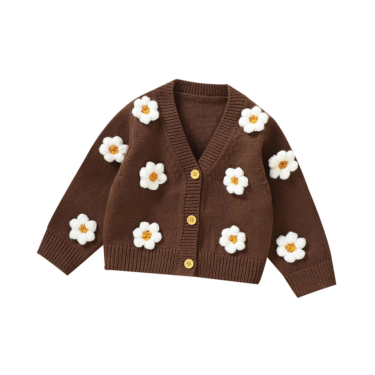 Sweet Long-Sleeve Baby Cardigan for Newborns