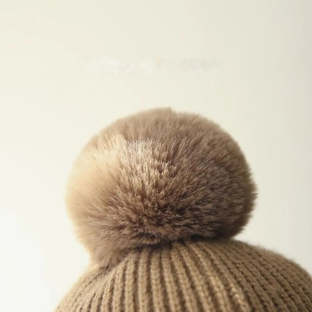 Winter Baby Pompom Beanie Hat