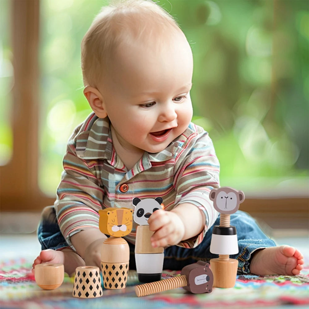 Critter Twist Wooden Montessori Puzzle