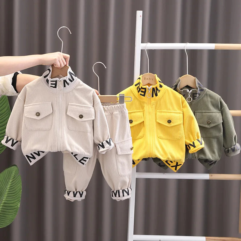 Kids' Corduroy Jacket & Pants Set
