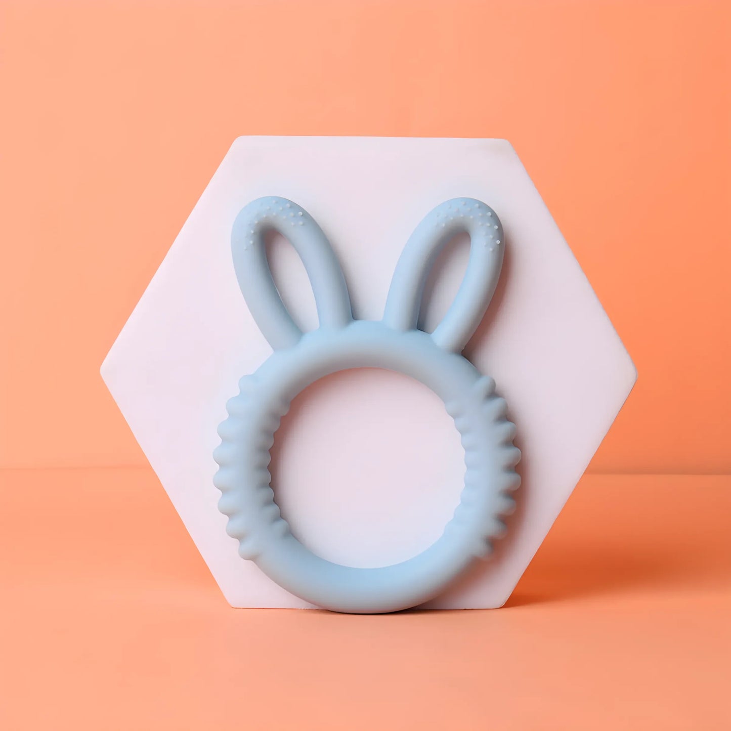 Happy Bunny Silicone Teether