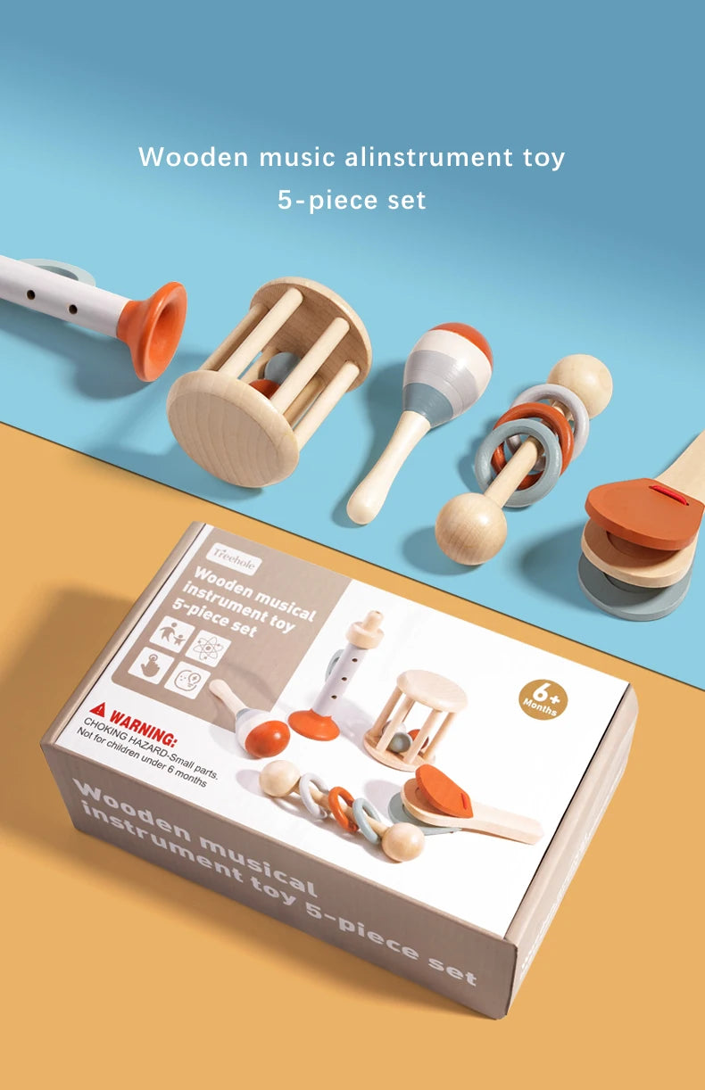 Tini Tunes Wooden Hand Bell Toy