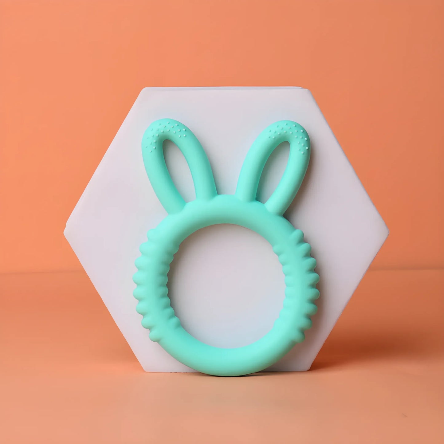 Happy Bunny Silicone Teether