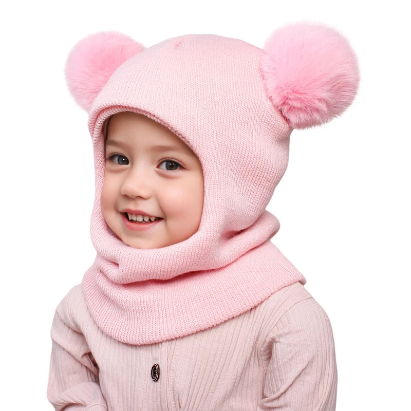 Pompom Baby Winter Hat & Scarf