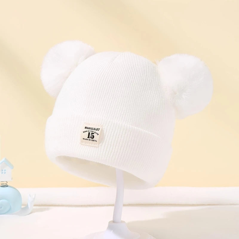 Stylish Baby Knitted Pom-Pom Beanie