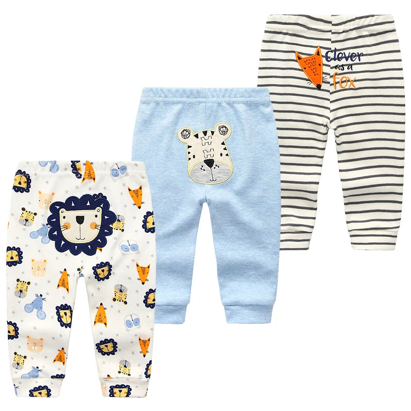 3-Pack Baby Cotton Leggings