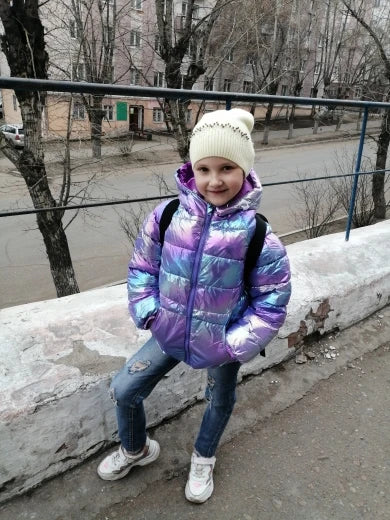 Girls' Thickened Down Cotton Jacket