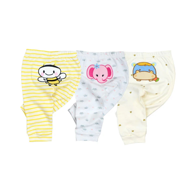 3-5PCS Baby Cotton Pants