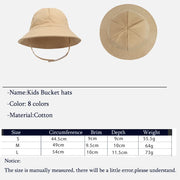 0-8 Years Baby Panama Sun Hat