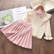 Baby Girls' Knitted Sweater & Pants Set