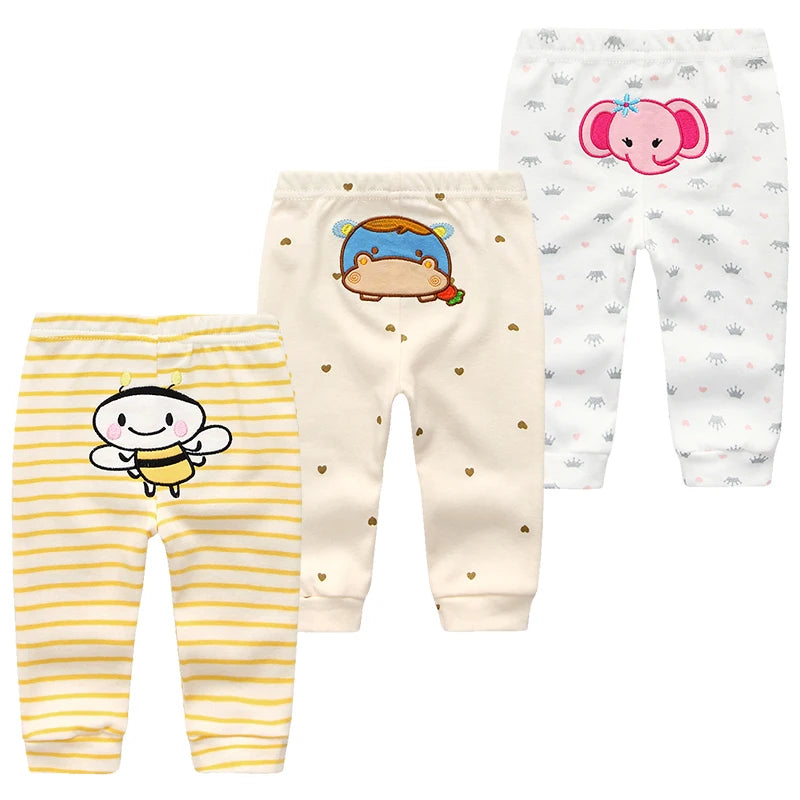 3-Pack Baby Cotton Leggings