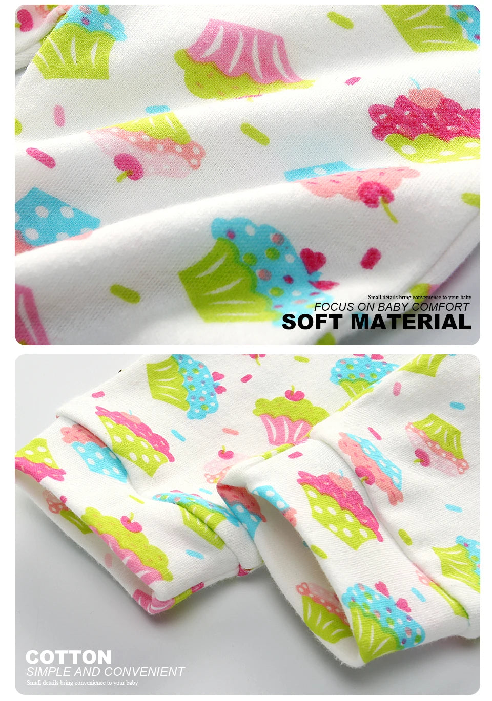 3-Pack Baby Cotton Leggings