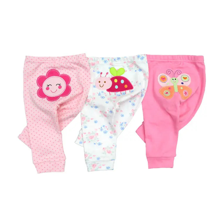 3-5PCS Baby Cotton Pants
