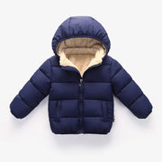 Kids' Winter Fur Hooded Jacket