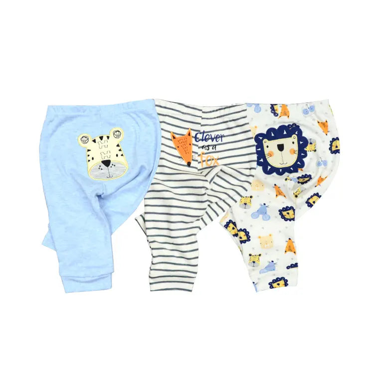 3-5PCS Baby Cotton Pants