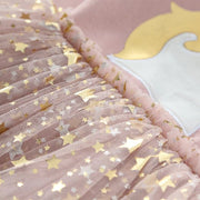 Baby Girl Cute Unicorn Dresses Summer Knitted Girls Dress Christmas Party Star Mesh Princess Dress Children Clothing