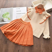 Baby Girls' Knitted Sweater & Pants Set