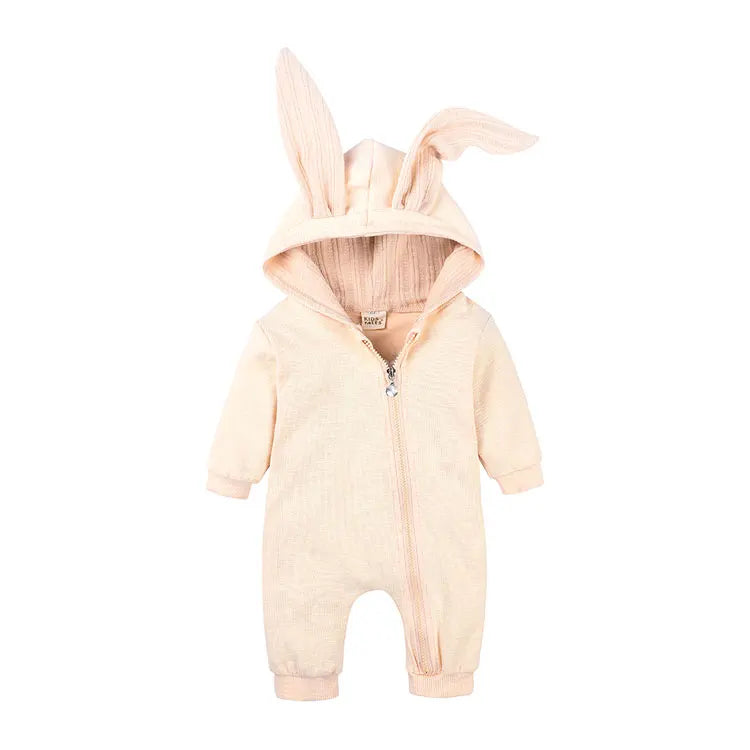 Hooded Long-Sleeve Jumpsuit
