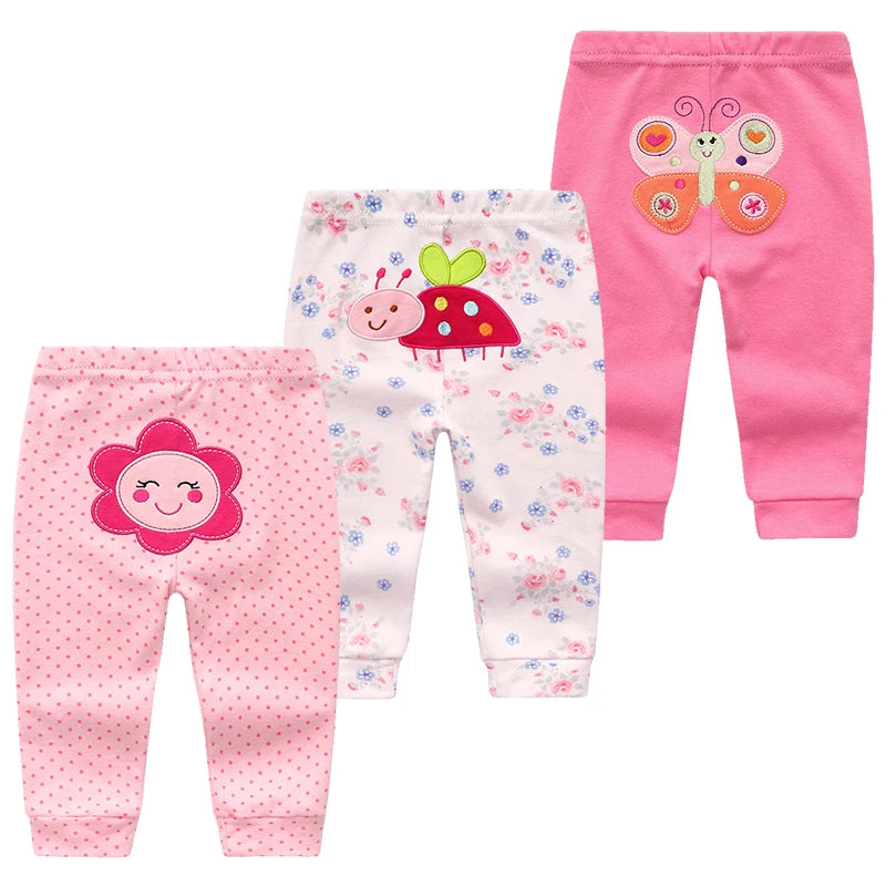 3-Pack Baby Cotton Leggings