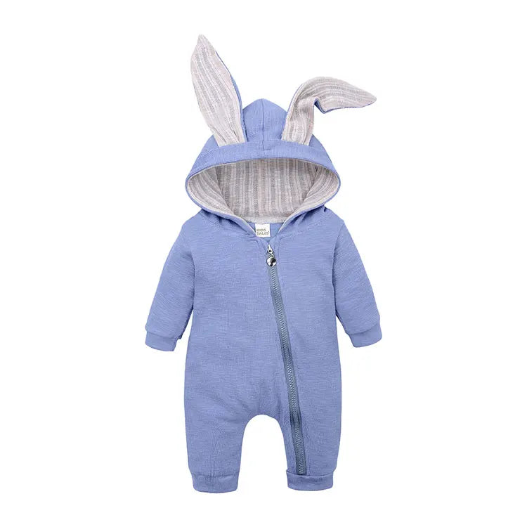 Hooded Long-Sleeve Jumpsuit