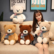 35/50/60CM Cute Classic Teddy Bear Plush Toys Kawaii Bow Tie Bear Plushie Pillow Stuffed Soft Dolls for Kids Girls  Lover Gifts