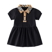 Baby Girl Princess Plaid Cotton Dress