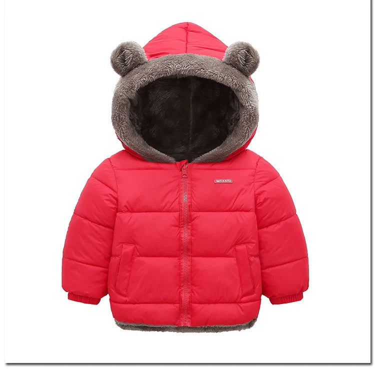 Lamb Wool & Velvet Thick Coat for Kids