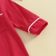 Baby Boys & Girls Patchwork Romper Pajamas