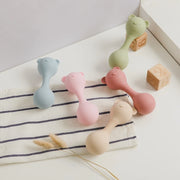 Bear Beat Silicone Teether Rattle