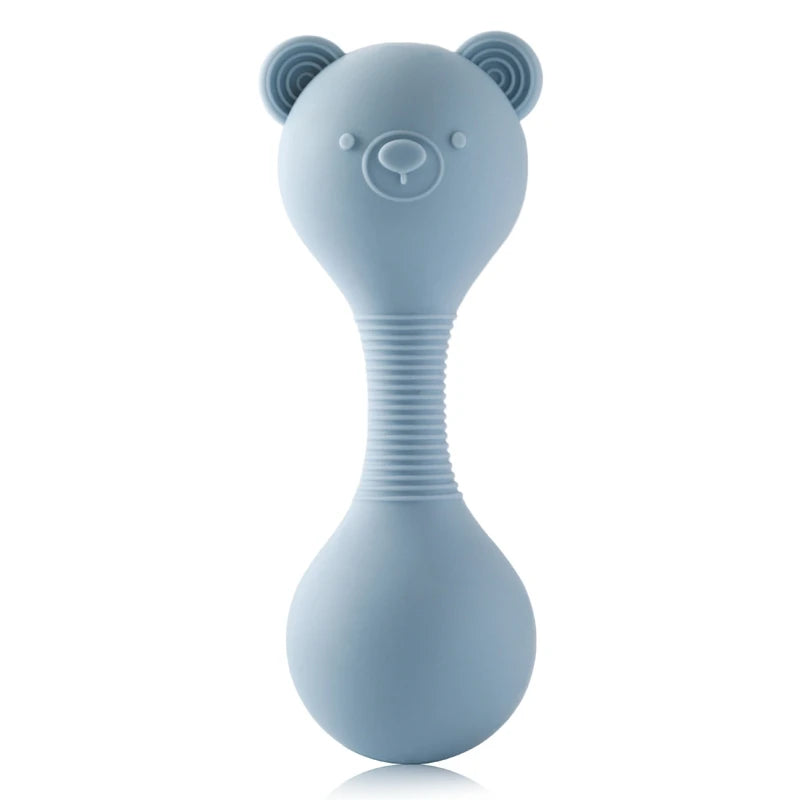 Bear Beat Silicone Teether Rattle